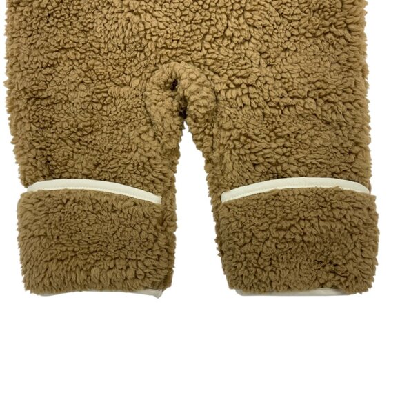 Columbia Foxy Baby Sherpa Bunting Jumpsuit 3/6 Months Infant Brown Fall NEW - Picture 10 of 13